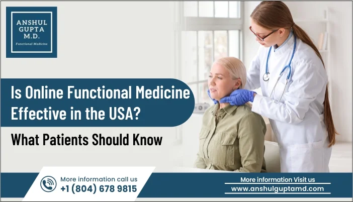 Doctor examining a patient during a functional medicine consultation